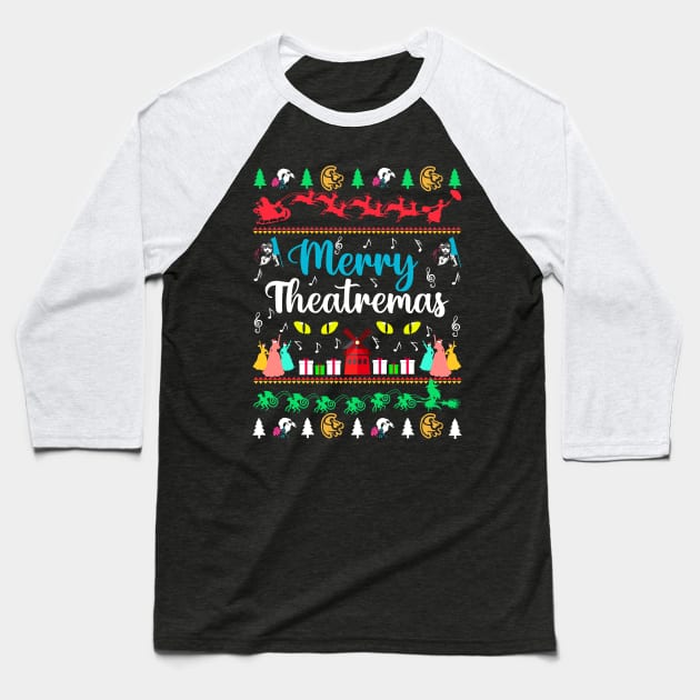 Merry Theatremas. Merry Broadwaymas. Baseball T-Shirt by KsuAnn